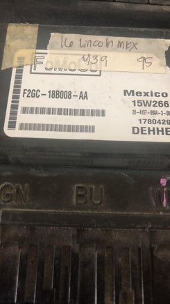 2016 Lincoln MKX multi-function control module F2GC-18B008-AA