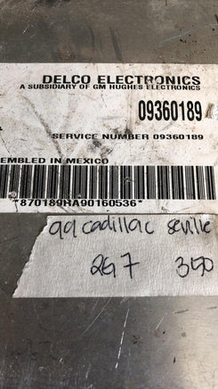 09360189 Cadillac Seville 1999 bcm body control module