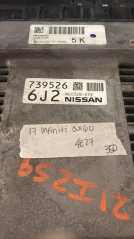 NEC028-072 engine control module 2017 Infiniti QX60