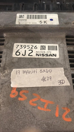 NEC028-072 engine control module 2017 Infiniti QX60