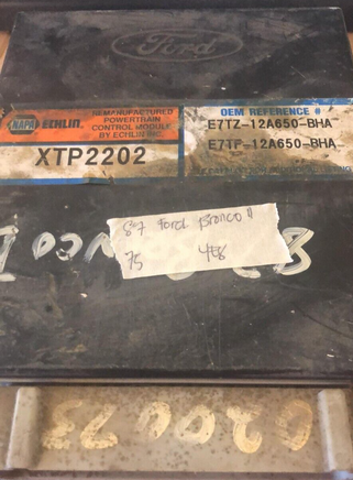 1987 Ford Ranger or Bronco 2 ecm ecu computer E7TZ-12A650-BHA