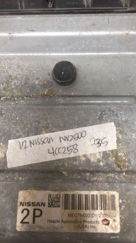 MEC79-020 ecm ecu computer 2012 Nissan NV1500 or NV2500