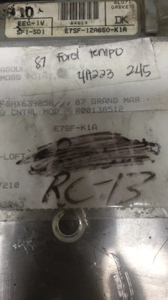 E7SF-12A650-K1A Ford Tempo ecm ecu computer 1987