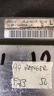 XL5F-12A650-LE Ford Ranger 1999 ecm ecu computer  **TESTED GOOD**