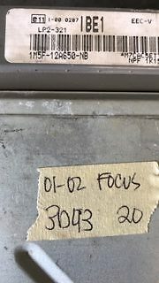1M5F-12A650-NB Ford Focus 2001-2002 ecm ecu computer **TESTED GOOD**