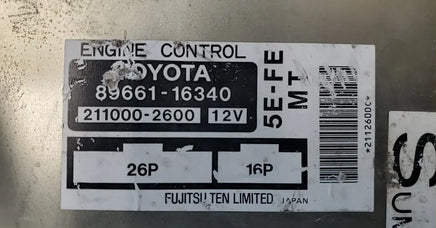 89661-16340 Toyota Tercel ecm 1995-1996 ecu computer
