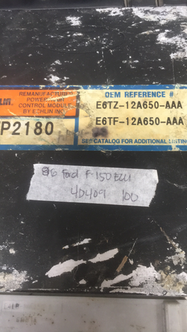 E6TZ-12A650-AAA Ford F150 F-150 1986 engine control module computer