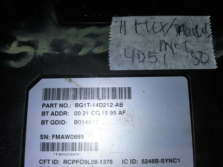 2011 Ford Flex, Taurus or MKT voice communication module BG1T-14D212-AB