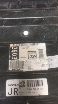 MEC36-250 Infiniti QX56 ECM ECU computer 2004 23710 7S875