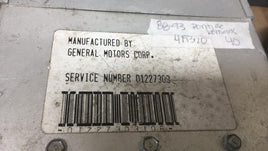 01227303 Pontiac Lemans engine control module computer 1988-1993