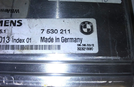 7 530 211 ecu ecm computer 2001-2005 BMW 325i 325
