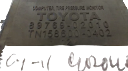 2009-2011 Toyota Corolla tire pressure monitor module 89769-02010