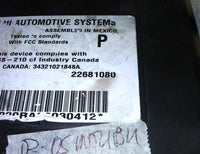 22681080 Chevy Malibu 2002-2005 bcm body control module