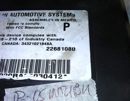 22681080 Chevy Malibu 2002-2005 bcm body control module
