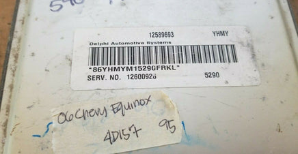 2006 Chevy Equinox ecu ecm computer 12589693