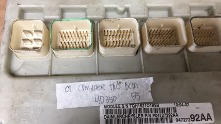 P04727292AA Dodge Caravan or Chrysler T&C bcm body control module 2001