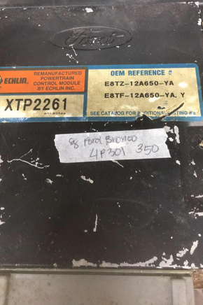 E8TZ-12A650-YA ecu ecm computer 1988 Ford Bronco