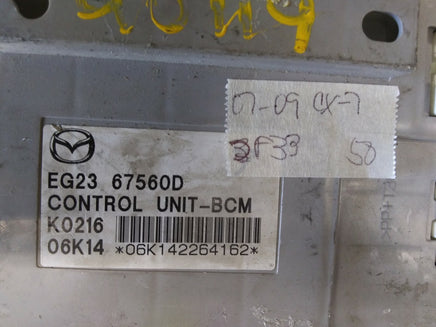 2007-2009 Mazda CX-7 bcm body control module EG23 67560D