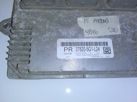 2015 Honda Accord ecm ecu computer 37820-5G1-L24