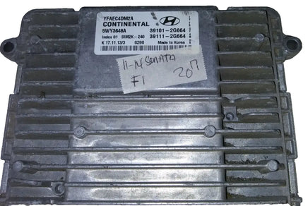 39101-2G664 ECM ECU computer 2011-2014 Hyundai Sonata