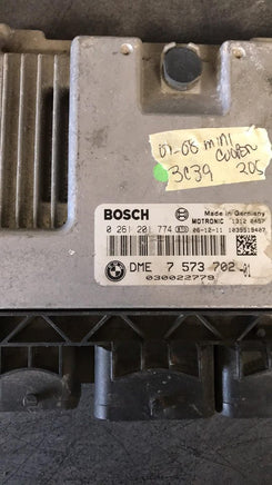 7 573 702 -01 ECM ECU computer 2007-2008 Mini Cooper