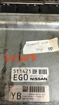 2012 Infiniti G37 ecm ecu computer NEC001-076