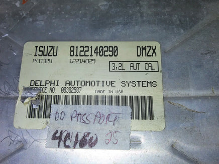 8122140290 ecm ecu computer 2000 Isuzu Rodeo or Honda Passport **Tested**