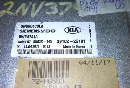 39102-25101 ecm  ecu computer 2007-2008 Kia Rondo
