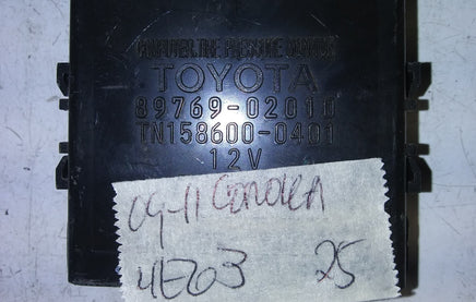 2009-2011 Toyota Corolla tire pressure monitor 89769-02010