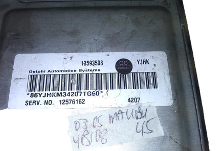 12593508 ecu ecm computer 2003-2005 Chevrolet Malibu **TESTED GOOD**