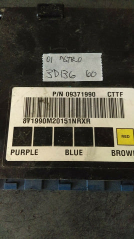09371990 Chevy Astro or Safari 1999-2001 BCM body control module 09371990