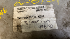 21021857  Saturn S-Series 1993 pcm ecu ecm computer