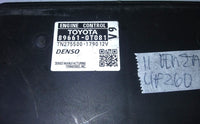 89661-0T081 ecm ecu computer 2011 Toyota Venza