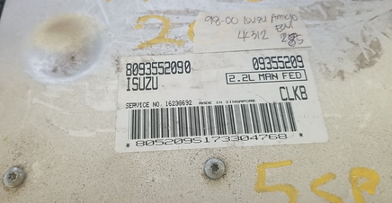8093552090 ecm ecu computer 1998-2000 Isuzu Rodeo or Amigo