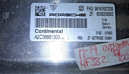 99161827209 tcm transmission computer 2017-2019 Porsche Cayman or 911