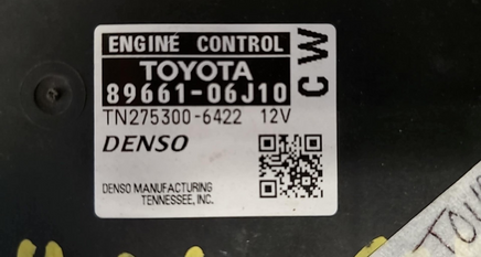 89661-06J10 Toyota Camry 2010-2011 ECM ECU computer
