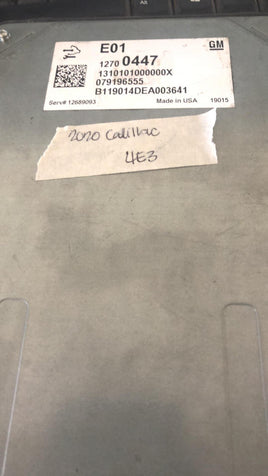 2020 Cadillac XT5 engine control module 12700447