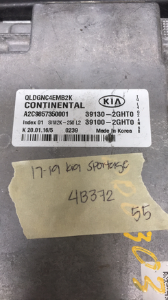 39130-2GHT0 Kia Sportage 2017-2019 ecm ecu computer