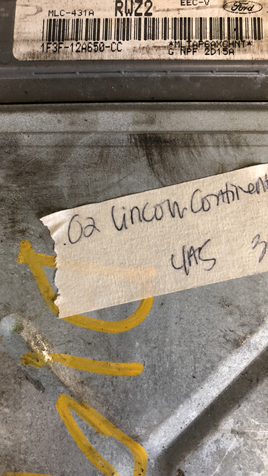 1F3F-12A650-CC ecm ecu computer 2002 Lincoln Continental **Tested**