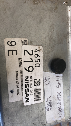 NEC980-049 ecm ecu computer 2014-2015 Nissan Versa