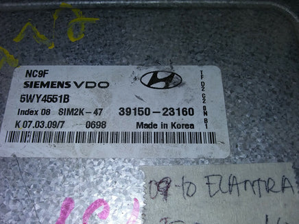 39150-23160 Hyundai Elantra 2009-2010 ecm ecu computer