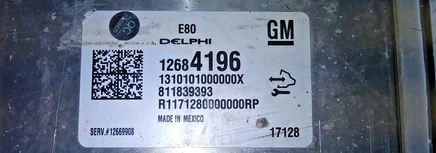 12684196 ecm ecu computer 2018 Buick Cascada or Encore or Envision