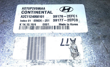 39176-2EFC1 engine control module 2017-2018 Hyundai Elantra