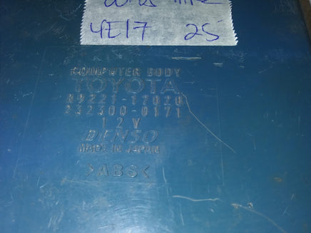 2000-2005 Toyota MR2 multiplex relay module 89221-17020
