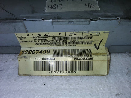 12207499 Buick Rendezvous 2001-2002 gps navigation control module