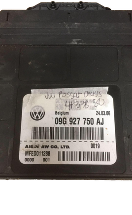 09G 927 750 AJ Volkswagen VW  Passat tcm transmission computer 2007