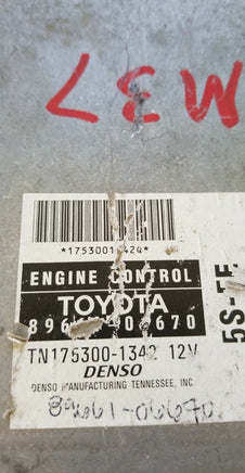 89661-06670 ecu ecm computer 1999 Toyota Camry