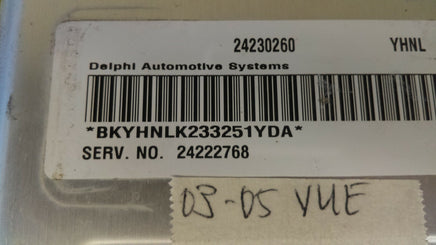 2003-2005 Saturn Vue tcm transmission computer 24230260