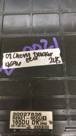 33921-65DU1 Chevy Tracker ecm ecu computer 2002