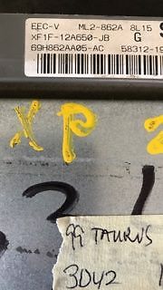 XF1F-12A650-JB ecm ecu computer 1999 Ford Taurus or Sable **Tested good**
